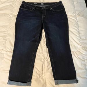 NWOT Ana dark wash crops